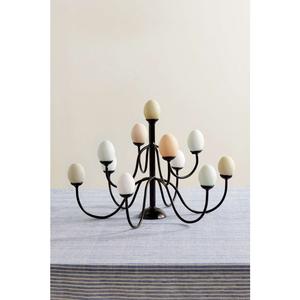 Porte-oeufs en fer rustique avec surface en détresse parfait pour les fermes de maisons de campagne et la décoration de cuisine classique - Product Image 1