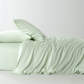 ODM/OEM Sprei Bambu Ramah Lingkungan, Sejuk, dan Bernapas, Tekstil Rumah Tangga, Sarung Selimut Warna Solid, Sarung Bantal, Set Sprei Premium - Product Image 2