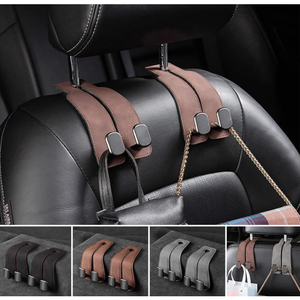 Crochet d'appui-tête de voiture avec support de téléphone et porte-sac pour siège arrière - Product Image 1