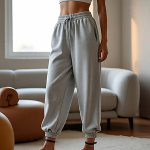 Pantalones de chándal de gran tamaño personalizados para mujer, ropa deportiva para correr, pijama femenino, pantalones de chándal para mujer - Product Image 2