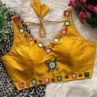 Navratri Special Mono Silk With Mirror Work Blouse Fabricant et fournisseur de Surat au taux le plus bas