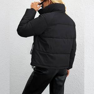 <b>Women's</b> New Style <b>Winter</b> Reversible Puffer Jacket Solid Pattern Breathable <b>Coat</b> Plus Size Short Polyester Filled Raw Canvas - Product Image 6