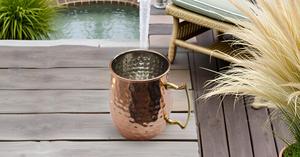Steel Moscow Mule Mugs/Cups with Nickel Lined 100% Food Grade Copper Design <b>Gift</b> Cup - Product Image 2