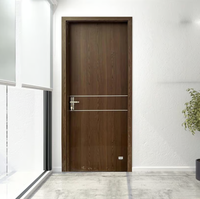 Portes contemporaines en MDF massif polymère, finition résistante à l'eau, ignifuge, anti-fissuration, résistant aux termites, pour chambre, école, salle à manger