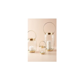 Linterna de vela elegante de acero inoxidable, perfecta para decoración de jardín bohemio, estilo minimalista o cenas elegantes por la noche - Product Image 1