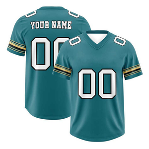 Service OEM Uniforme de football américain vierge personnalisé vêtements de rue chemise de sport unisexe 100% maillot de football respirant en maille de polyester - Product Image 4