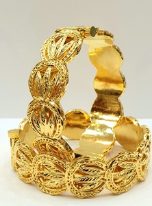 สร้อยข้อมือทองเหลืองชุบทอง24K กำไลข้อมือแฟชั่นคุณภาพสูงชุบทอง24K - Product Image 2