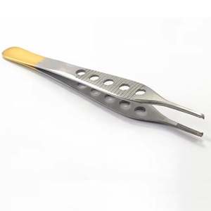 คีมผ่าตัด Adson สีน้ำตาลขนาด12ซม. ใช้สำหรับการผ่าตัดเกรด1X2ฟันจากเยอรมันคีมผ่าตัดด้วยมือทำจากสเตนเลสสตีล - Product Image 5