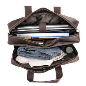 Maletín tipo mensajero de piel auténtica de búfalo Premium aceptado por OEM, Bolso tipo bandolera de lujo de alta calidad con logotipo personalizado para hombre - Product Image 3