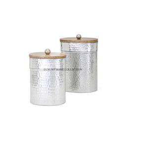 Ensembles de récipients de cuisine en verre et en métal avec une demande énorme en raison de leurs matériaux résistants à la rouille design élégant pour les cuisines modernes. - Product Image 5