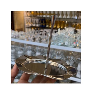 แท่นวางเค้กของหวานสเตนเลสสตีลดีไซน์ใหม่ล่าสุดสีเงินสำหรับงานปาร์ตี้ - Product Image 1