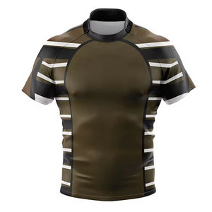 Venta al por mayor ropa deportiva Rugby Jersey Hombres OEM Rugby Kits Sublimación de alta calidad Impresión personalizada Logo Hombres Rugby Jersey tarifa barata - Product Image 6