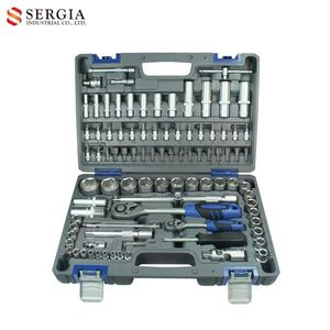 Taiwan 94pcs <b>1</b>/<b>4</b>" & <b>1</b>/2" Dr. <b>Ratchet</b> Handle and Socket Tool Set - Product Image 1