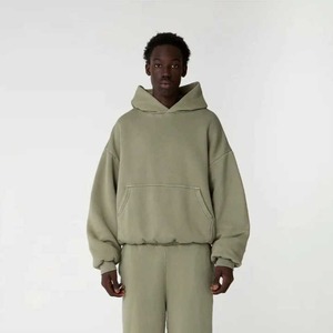 Sudadera con cuello redondo de fabricación personalizada, Logo bordado, diseño de pareja fina, sudadera con cremallera de algodón suave para hombre, Sudadera con capucha de ajuste perfecto - Product Image 6