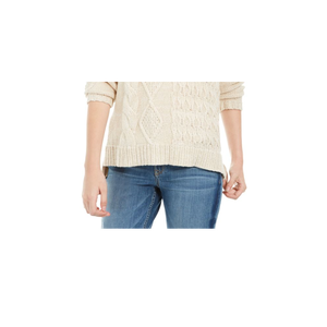 Felpa con Cappuccio Multi-Cucitura per Ragazze American Rag, Beige Kaki, Colletto con Zip, Tessuto Traspirante, Taglia Media, Top Corto 3D - Product Image 3