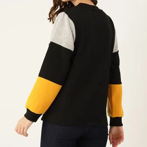 เสื้อสเวตเชิ้ตผู้หญิงคุณภาพดี MOQ ต่ำ รับผลิตเสื้อผ้าฤดูหนาวแบบ OEM โรงงานผลิตเสื้อผ้า สีพื้น เสื้อสเวตเชิ้ตผู้หญิงให้ความอบอุ่น - Product Image 3