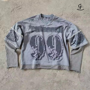 Meilleure vente à séchage rapide en gros fabriqué en usine 100% coton T-shirts double couche pour hommes avec tissu personnalisable - Product Image 1