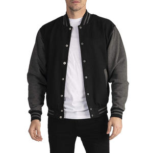 เสื้อแจ็คเก็ตเบสบอล,มีแผ่นบางขนแกะติดโลโก้ได้ตามต้องการ - Product Image 1