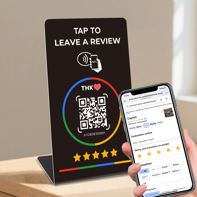 NFC Seek NFC213 215 216 PVC Business Cards with Google Review ISO 14443A Chip 13.56MHz RFID Waterproof 100pcs/box