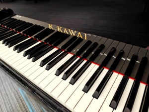 Piano à queue Kawai RX2, excellent état, livraison rapide, finition élégante d'origine, touches lisses, Japon, 88 touches - Product Image 2