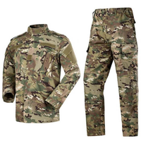 Uniforme tactique camouflage respirant personnalisé (polyester/coton) résistant à l'usure, unisexe, pour sports de plein air et entraînement de combat