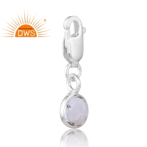 Dernière vente en argent sterling 925 cristal naturel Quartz pierre précieuse pendentif fabricant de bijoux personnalisés - Product Image 3