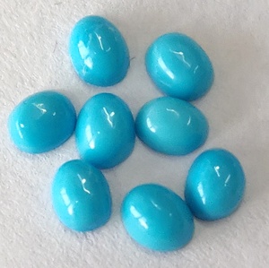 Natural Arizona Sleeping Beauty Turquesa Oval Cabochon 5X7mm Calidad superior-Loose Arizona Turquesa - Product Image 2
