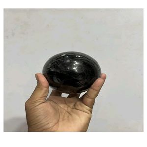 Grande sphère en agate noire et tourmaline, cristal de guérison, décoration d'intérieur, cadeau pour la fête des mères, sculptée, excellent prix - Product Image 6