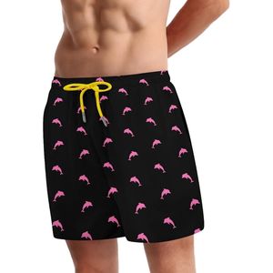 Pantalones cortos de baño de sublimación de alta calidad con estampado negro con bolsillos Pantalones cortos de surf de verano con estampado personalizado de secado rápido para hombres - Product Image 1