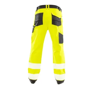 Pantaloni di Sicurezza Elasticizzati Riciclati con Adesivi Riflettenti Sostenibili e Luci - Gadget Promozionali - Product Image 4
