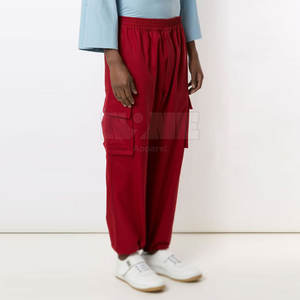 กางเกงคาร์โก้เอวสูงแห้งเร็วผ้าแคนวาสแบบลำลองออกแบบโลโก้ของคุณเอง - Product Image 4