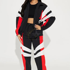 High Street Style Hommes et Femmes Nylon Jogging Sportswear Zip Coupe-Vent Survêtement pour la course et l'exercice - Product Image 1