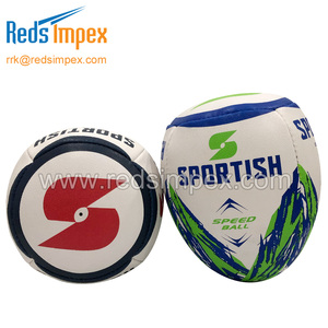 Ballon de rugby haute performance en caoutchouc synthétique conçu pour l'entraînement, le développement de la vitesse et une pratique durable - Product Image 2