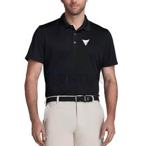 Golf de hombre de diseño único para camisa 100% algodón personalizable Color sólido secado rápido transpirable - Product Image 2