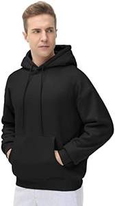 THE <b>GYM</b> PEOPLE Men's 100% Cotton Fleece Pullover Hoodie Regular Fit Ultra Soft Hooded <b>Sweatshirt</b> With Pockets Custom Printed - Product Image 2