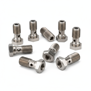 Tùy Chỉnh Độ Chính Xác Cao Gia Công <span class=keywords><strong>CNC</strong></span> Banjo Bolt Hollow Threaded Các Bộ Phận Nhỏ Dịch Vụ Carbon Thép <span class=keywords><strong>CNC</strong></span> Biến Các Thành Phần - Product Image 1