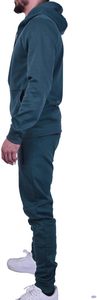 Conjunto de chándal unisex de algodón con cremallera para hombre y mujer, ropa deportiva para correr y entrenar en el gimnasio - Product Image 2