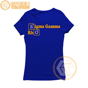 Camiseta Sigma Gamma Rho hecha a medida para mujer, ropa de hermandad, Jersey de algodón, camiseta transpirable de alta calidad, ropa griega para mujer - Product Image 3