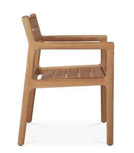 Chaise de salle à manger extérieure durable en bois massif de style scandinave JACK pour hôtels cuisines villas - Product Image 3