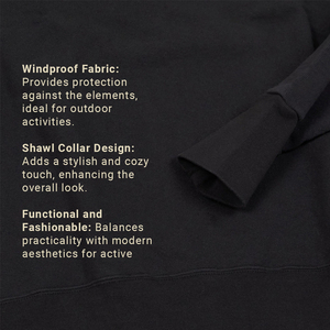 Sudaderas de hombre personalizables con cuello chal transpirable personalizado, sudaderas de hombre funcionales y de moda - Product Image 5