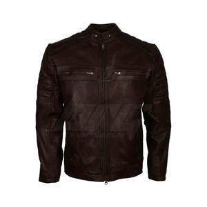 Veste en cuir de moto confortable à bas prix Veste d'hiver en cuir de moto de course automobile - Product Image 1