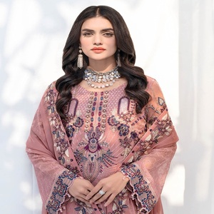 <b>Eid</b> Sale Indian and <b>Pakistani</b> Heavy Embroidery Work <b>Dresses</b> <b>Pakistani</b> and Indian Salwar Kameez Three Piece Saari for Women - Product Image 2
