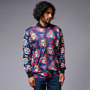 เสื้อแจ็กเก็ตบอมเบอร์สำหรับผู้ชายผ้าแคนวาสสำหรับผู้ชายผ้าโพลีเอสเตอร์แบบสตรีทใส่กลับด้านได้100% ออกแบบได้ตามที่ต้องการ - Product Image 3