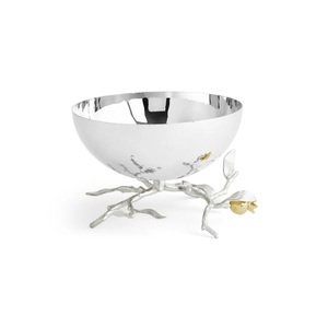 Cuenco de tuerca de Granada redondo Chapado en plata brillante, servidor y plato de platos de diseño líder disponible a precio nominal - Product Image 5