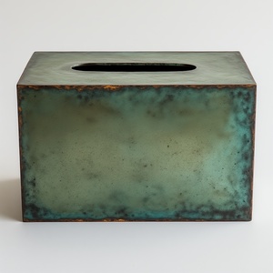 Caja de pañuelos multifuncional de metal contemporánea, hecha a mano, portátil, duradera, diseño práctico para uso en el hogar, hotel u oficina, suave. - Product Image 5