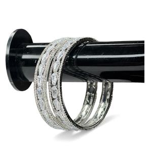 Joyería de Novia de Lujo, Chapada en Oro, Conjunto de Brazaletes de Perlas Modernos, Resistentes al Deslustre, Listos para Enviar, para Mujer - Product Image 4