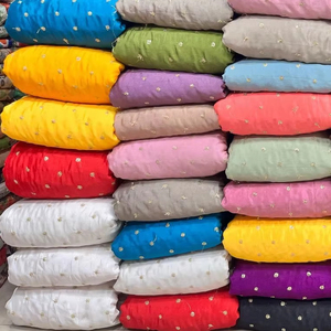 Nouveau tissu en broderie de soie Chinnon, super succès, en vente en gros par Royal Export Surat, travail de Chinnon - Product Image 2