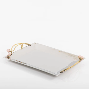 ถาดเสิร์ฟอาหารโลหะแข็งสไตล์โมเดิร์นสำหรับตกแต่งบ้านร้านอาหารและโรงแรมถาดเสิร์ฟดีไซน์ตามสั่ง - Product Image 4