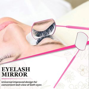 속눈썹 연장 핀셋 세트 5 개 스테인레스 스틸 속눈썹 거울 세트 절연 아트 Vaslcare로 곡선 핀셋 - Product Image 5