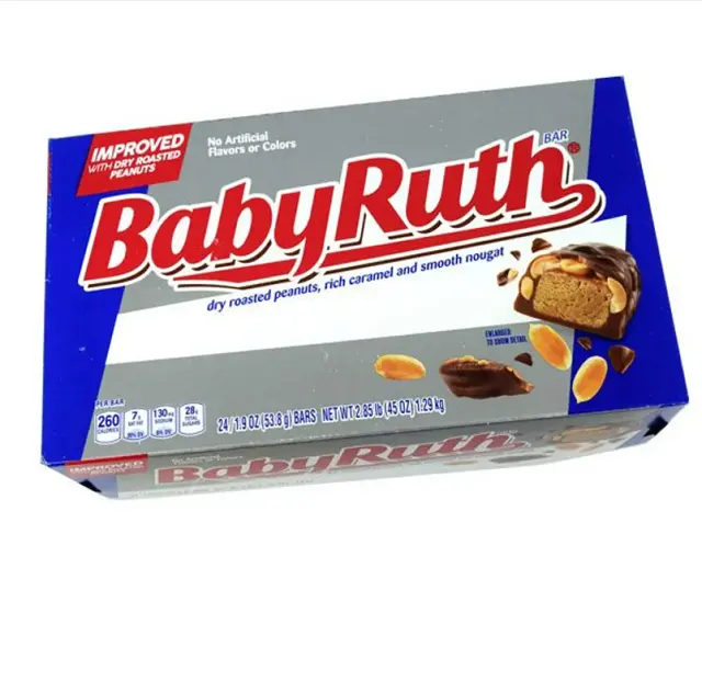 Baby Ruth Melk Chocoladereep-Exotische Snackbezorging/Baby Ruth 24 Eenheden-1.43 Kilogram